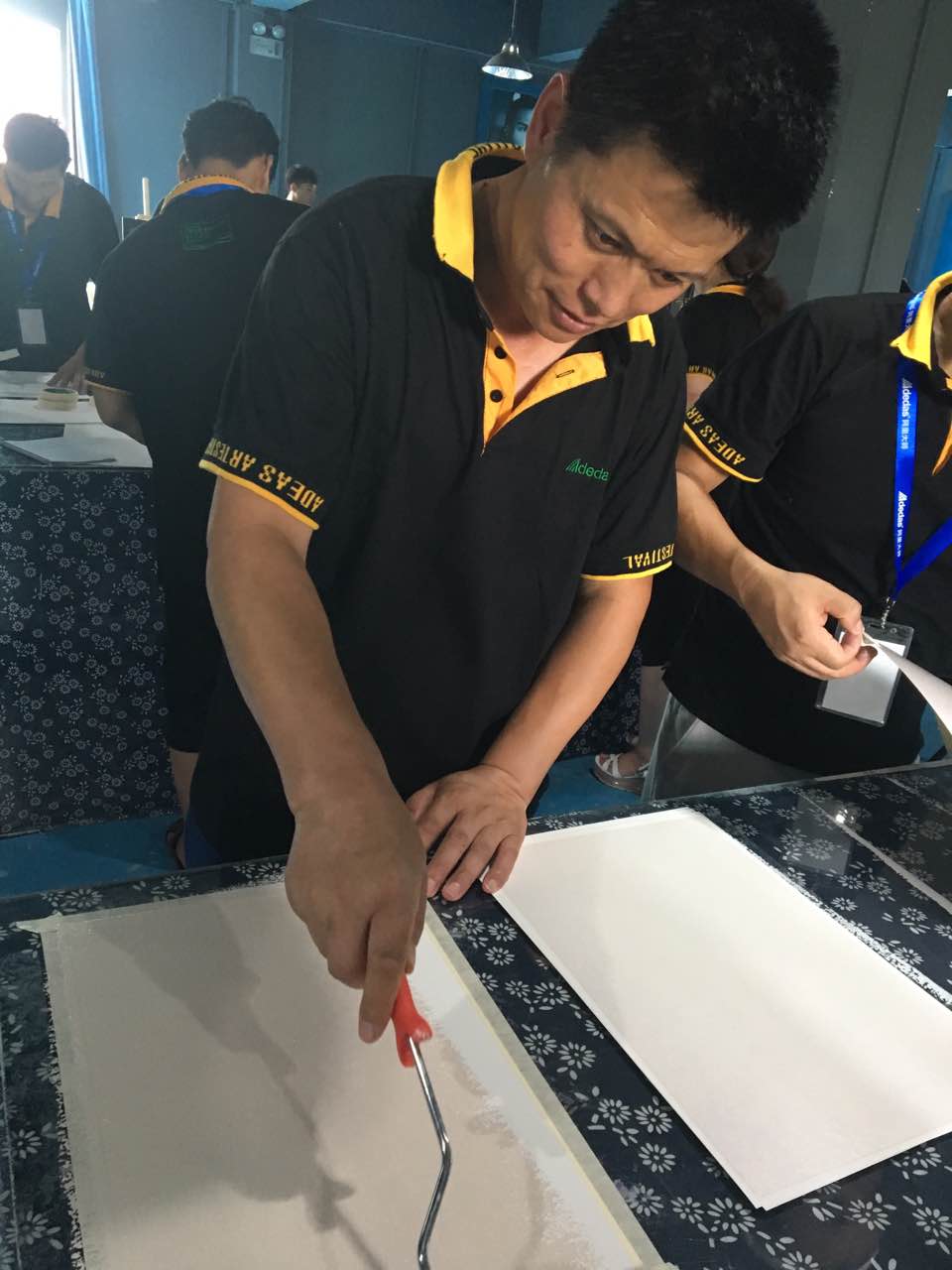 GIOVANNI喬瓦尼藝術涂料學員實操現場