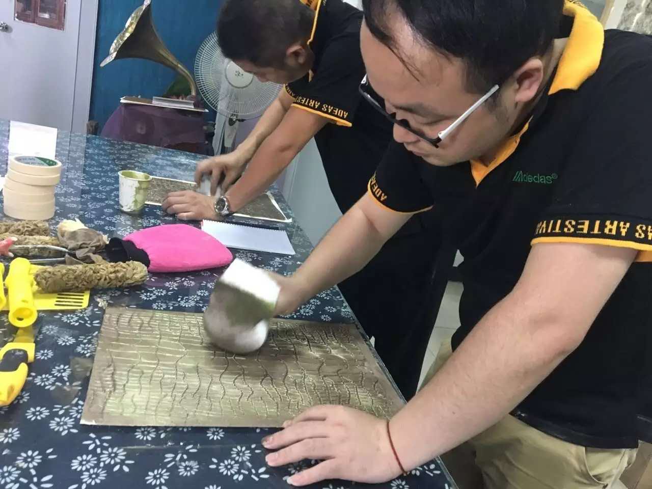 GIOVANNI喬瓦尼藝術涂料學員實操環節