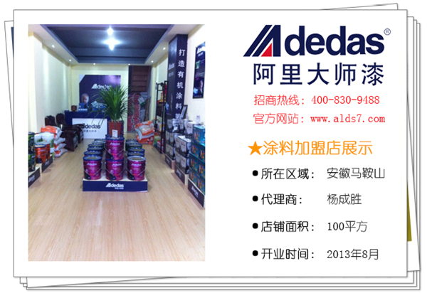 安徽馬鞍山阿里大師涂料加盟店基本信息